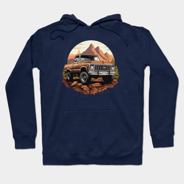 C10 Offroad in the mountains Hoodie by Kid Relic